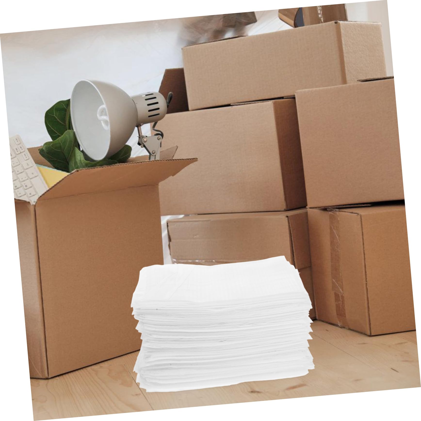 DOITOOL 400 Piezas Bolsas de Embalaje de Espuma Acolchadas de Material para Transporte de Protección para Platos Cristalería y Mudanzas