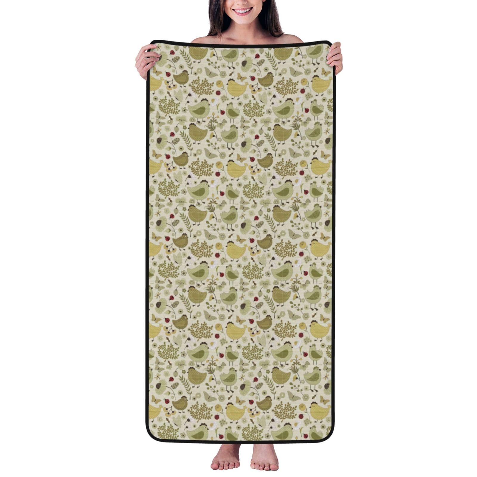 Toalla de baño de terciopelo coral de alta calidad con elegante estampado de hojas