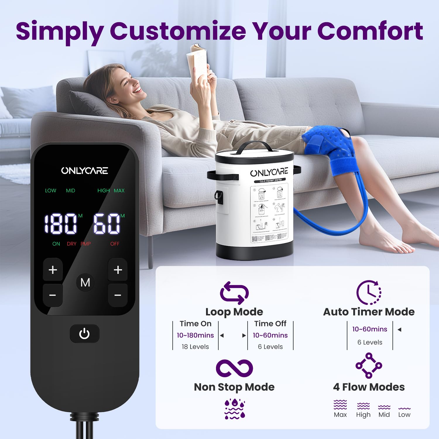 ONLYCARE Ice Machine - Knee Pain Relief -3 ONLYCARE Ice Machine - Knee Pain Relief -3