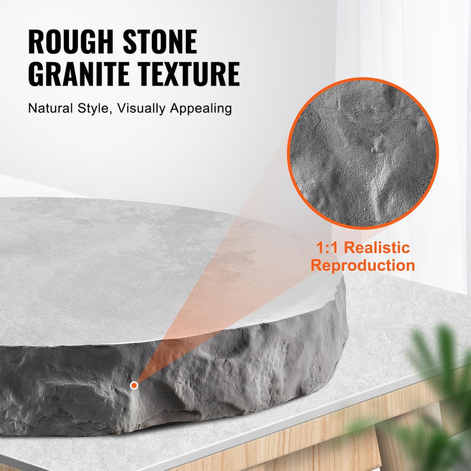 VEVOR Concrete Stamps, 91 x 3 inch, Concrete Molds Rectangular Polyurethane Stamp Stone Tile Texture Mat, Slate floor Imprint Seamless Stamp Mat Concrete Texturing Skin for Outdoor Decorative, Blue