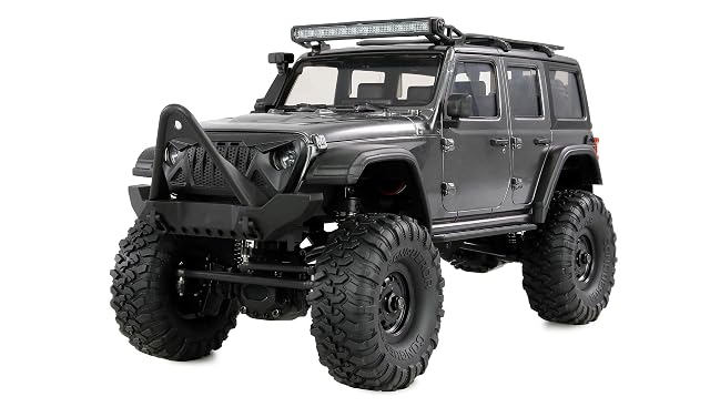 Amewi AMXRock Mini Crosstrail Scale Crawler 4WD 1:16 RTR Gris Incluye Mando a Distancia, batería