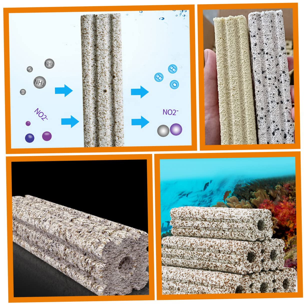 Sosoport 10piezas Filtros Acuario Unidades Filtrantes Reutilizables Fácil De Usar y Guardar