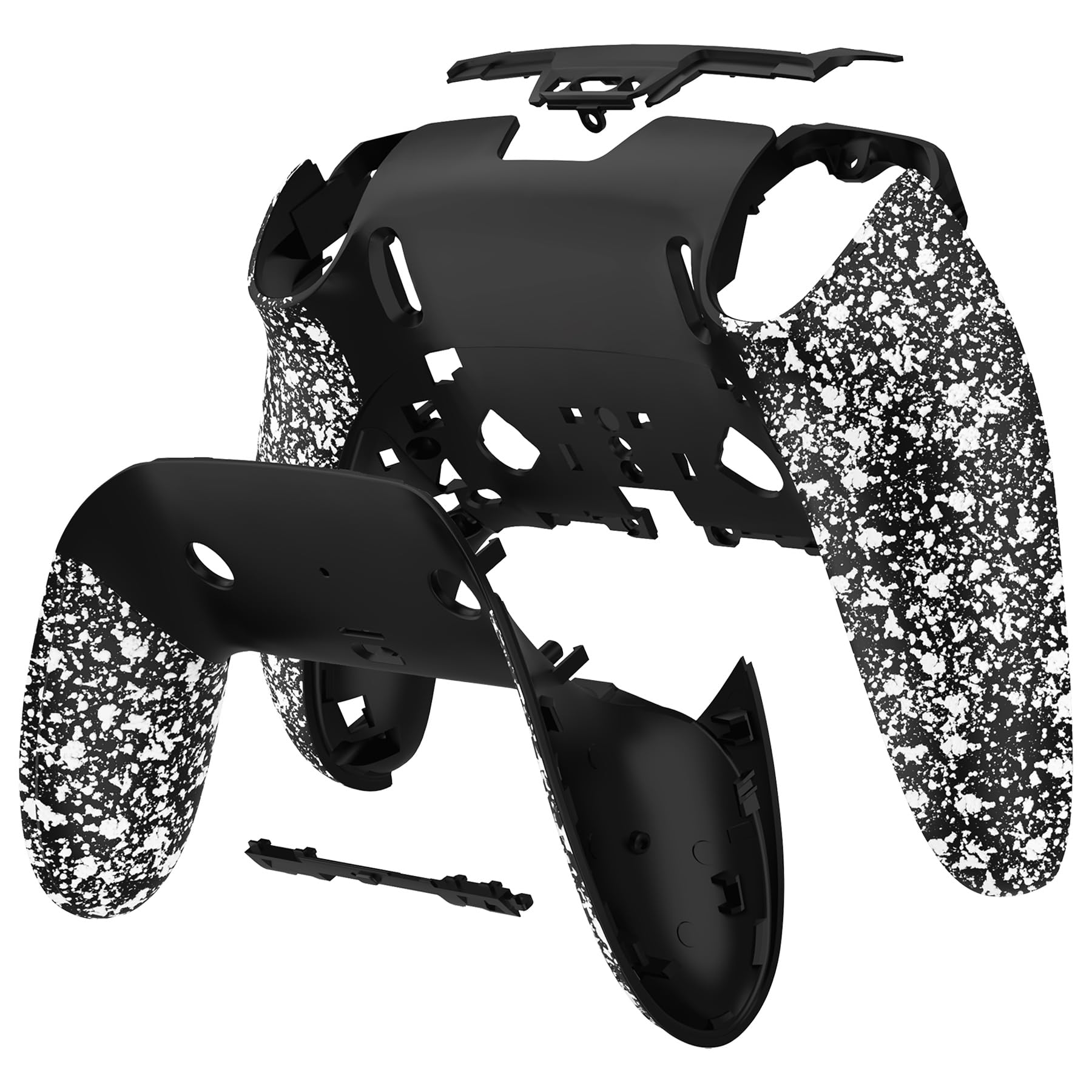 eXtremeRate Coque Arrière pour PS 5 Edge Manette | Boîtier de Rempalcement pour ps 5 Edge Controller-Blanc Texturé