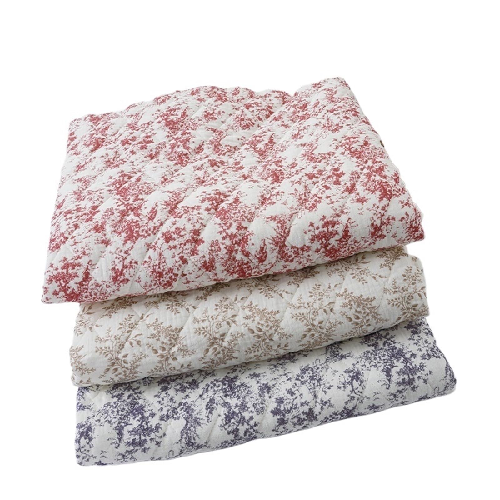 Tela Acolchada Tela acolchada gruesa de crepé doble capa algodón puro for abrigo invierno, ropa for niños, tejidos for costura DIY, 0,5 m/1m/2m(COLOR3,100x135cm)