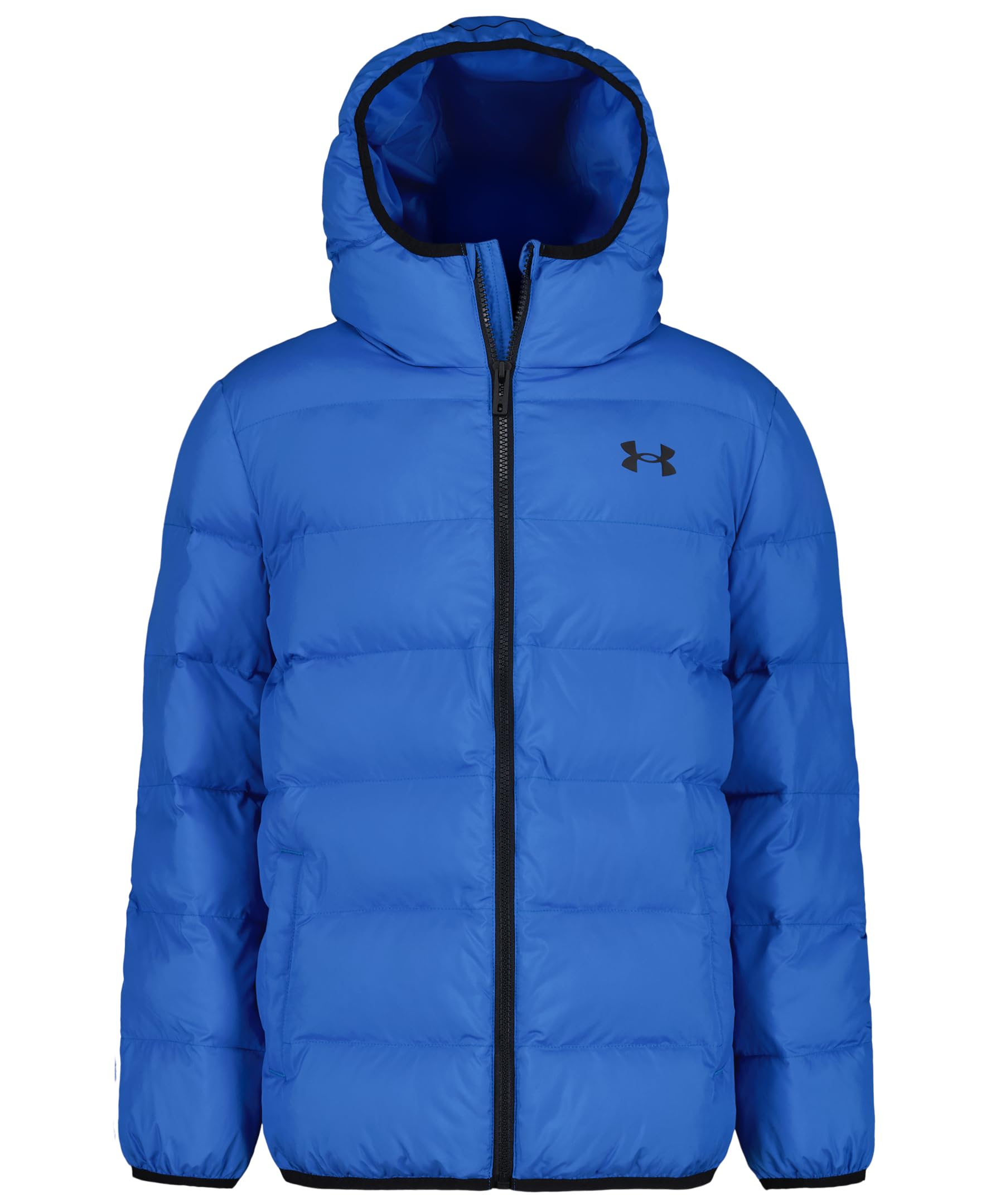 Under Armour boys Pronto Colorblock Puffer Jacket, Mid-weight, Zip Up Closure, Repels Water