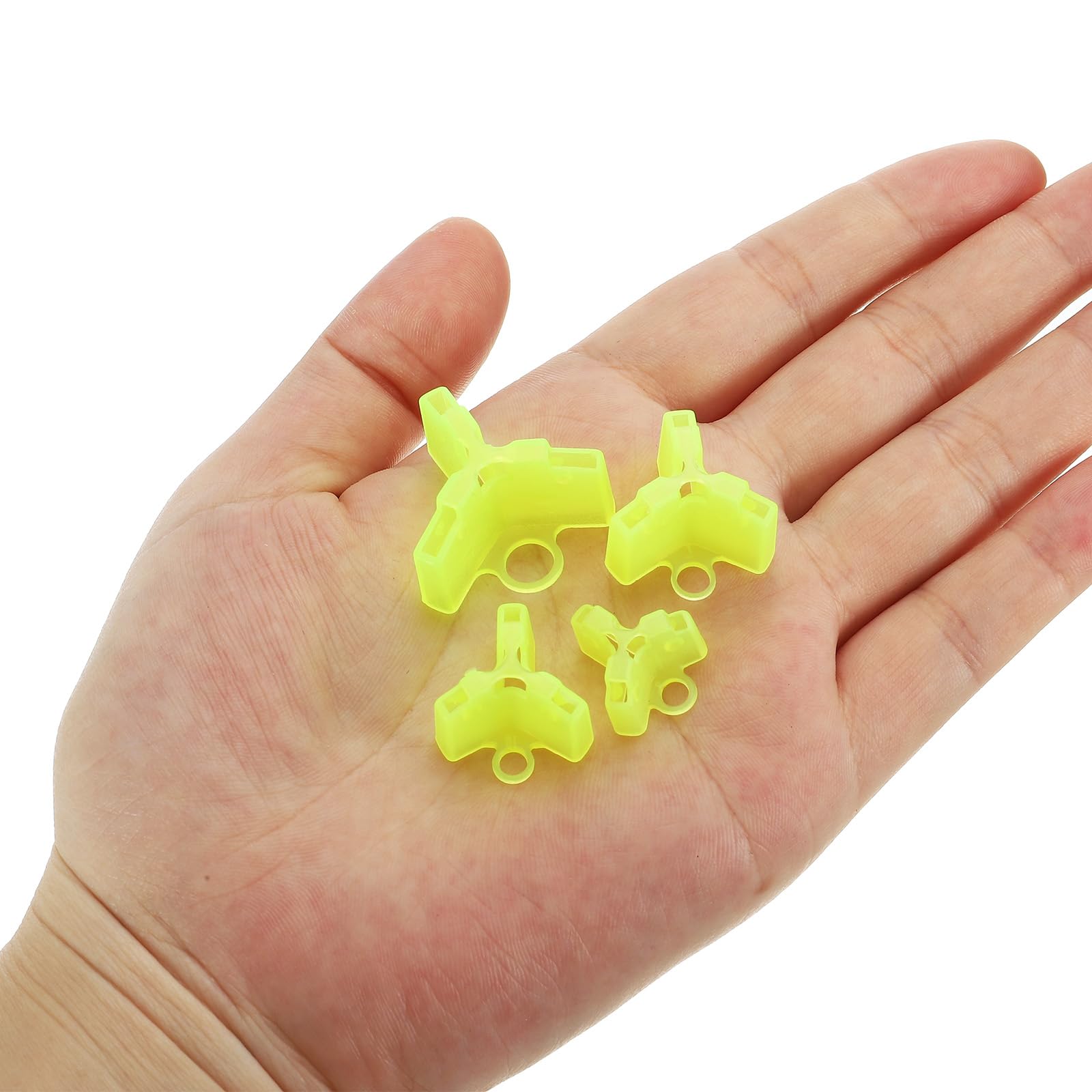 PATIKIL Fishing Hook Bonnets, 200 Pack Plastic Treble Hook Covers Hook Safety Caps Protectors Fit for Standard Size 1, 2, 3, 4, Yellow - Image 3