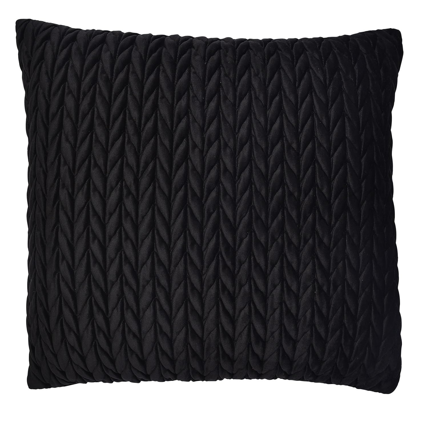 House Llewelyn - Bowen Black Laurence Llewelyn-Bowen - Amory - Velvet Cushion Cover - 43 X 43Cm In
