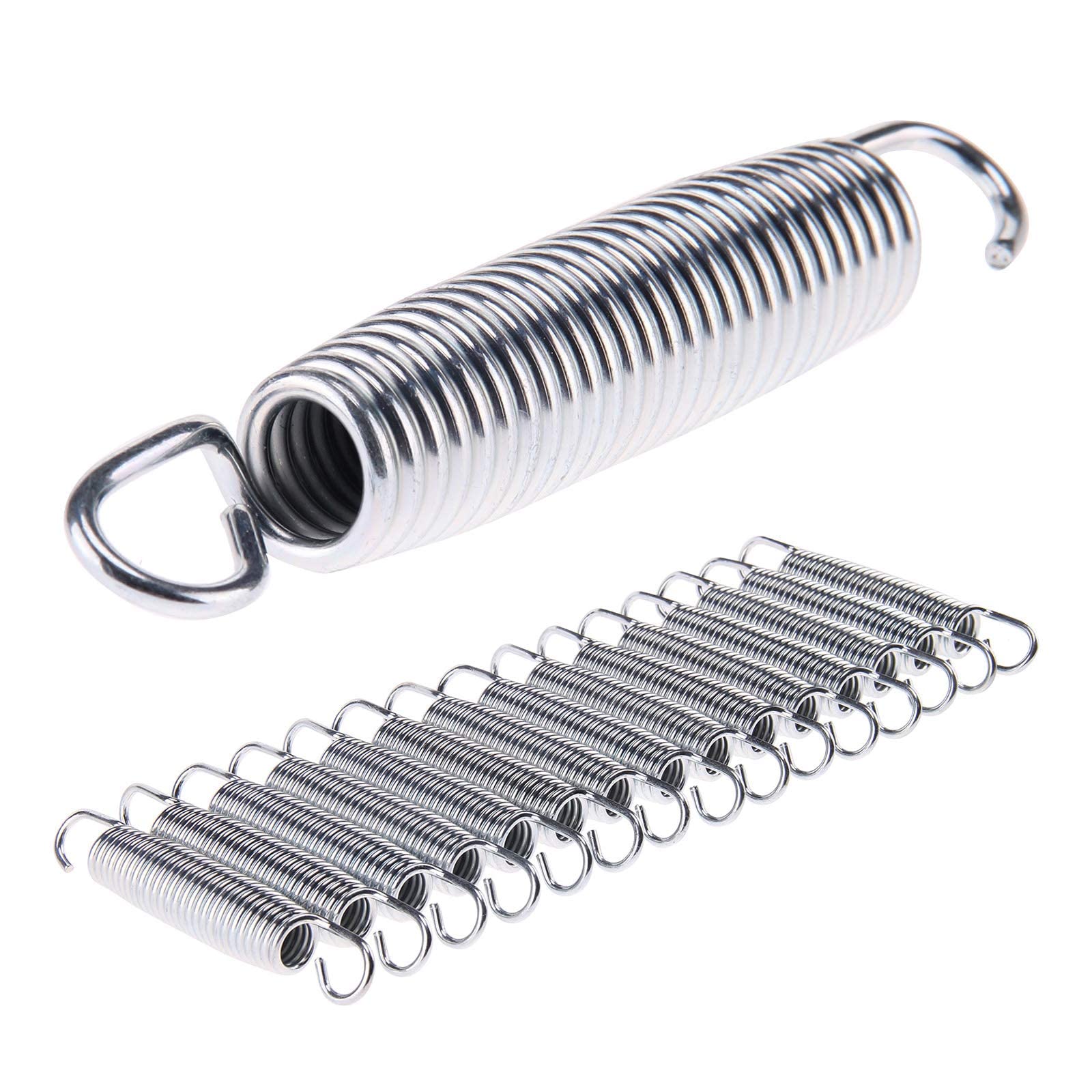 Youyijia 15Pcs Trampoline Spring 5.5" Galvanized Replacement Fitness Trampoline Spare Part Springs Expansion Tension Strong Heavy Duty Springs