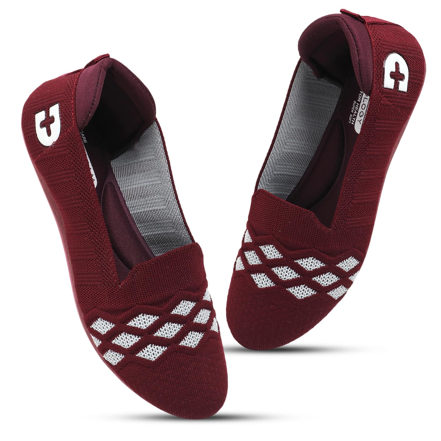 Doctor Health Super Comfortable Stylish Knitted Design Shoe | Premium Classy Look Flat Jutis | Non Slip Lightweight Shoes Shoe for Women | Dailywear for Women | Trendy Women Jutis Bellies-image-33