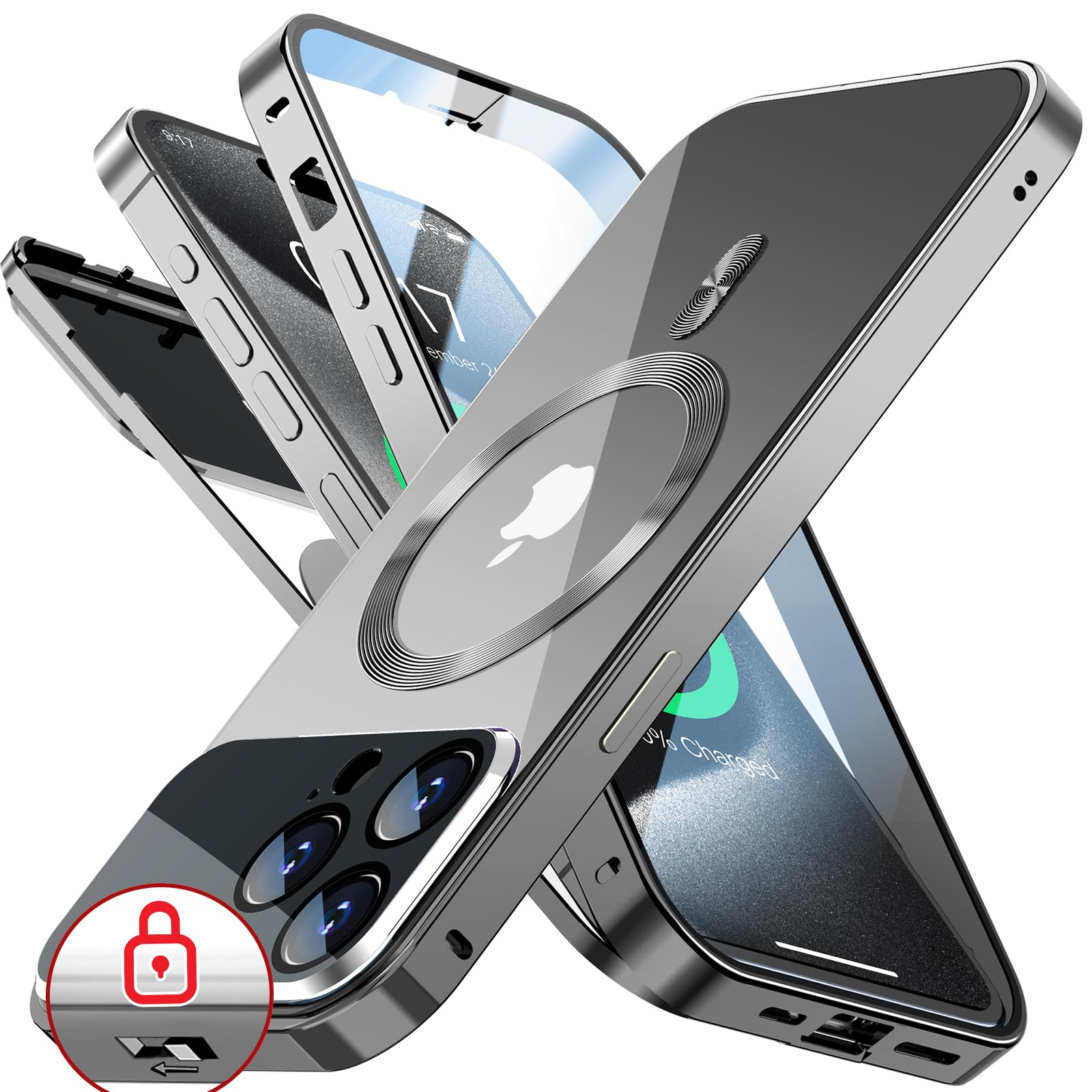 Amazon.co.jp: Rosycover いPhone 15 Pro Max 用の ケース Mag-safe
