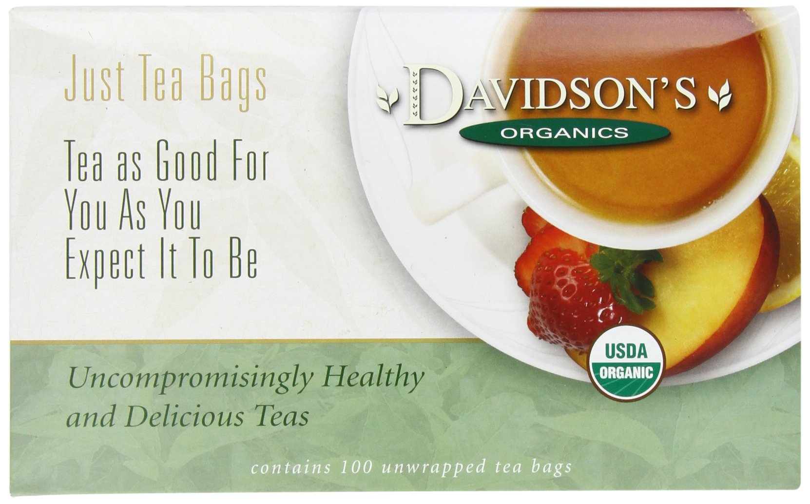 Davidson's Bolsas de té de flores de manzanilla, paquete de 100