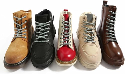 Miniatura 4 de VSUDO Cordones redondos para botas de senderismo, cordones de 532 pulgadas para zapatos de trabajo al aire libre, cordones gruesos para escalada