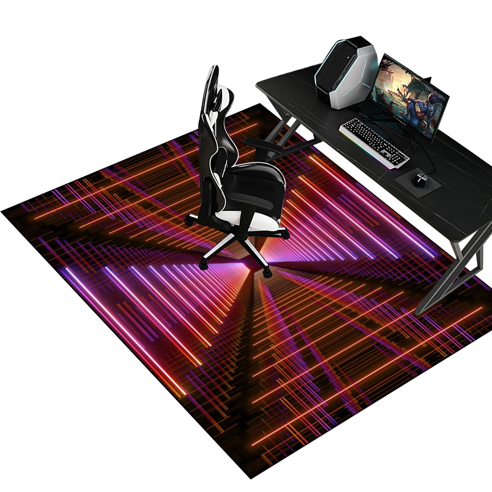 Fzamudng Office Chair Mat | Floor Protector Mat, Gaming Chair Mat, Non-slip Rectangle Desk Chair Mat 120 x 180 cm, Multi-Purpose Chair Mat for Floor Office Desk Hardwood Floors Tile Laminate โ image 1