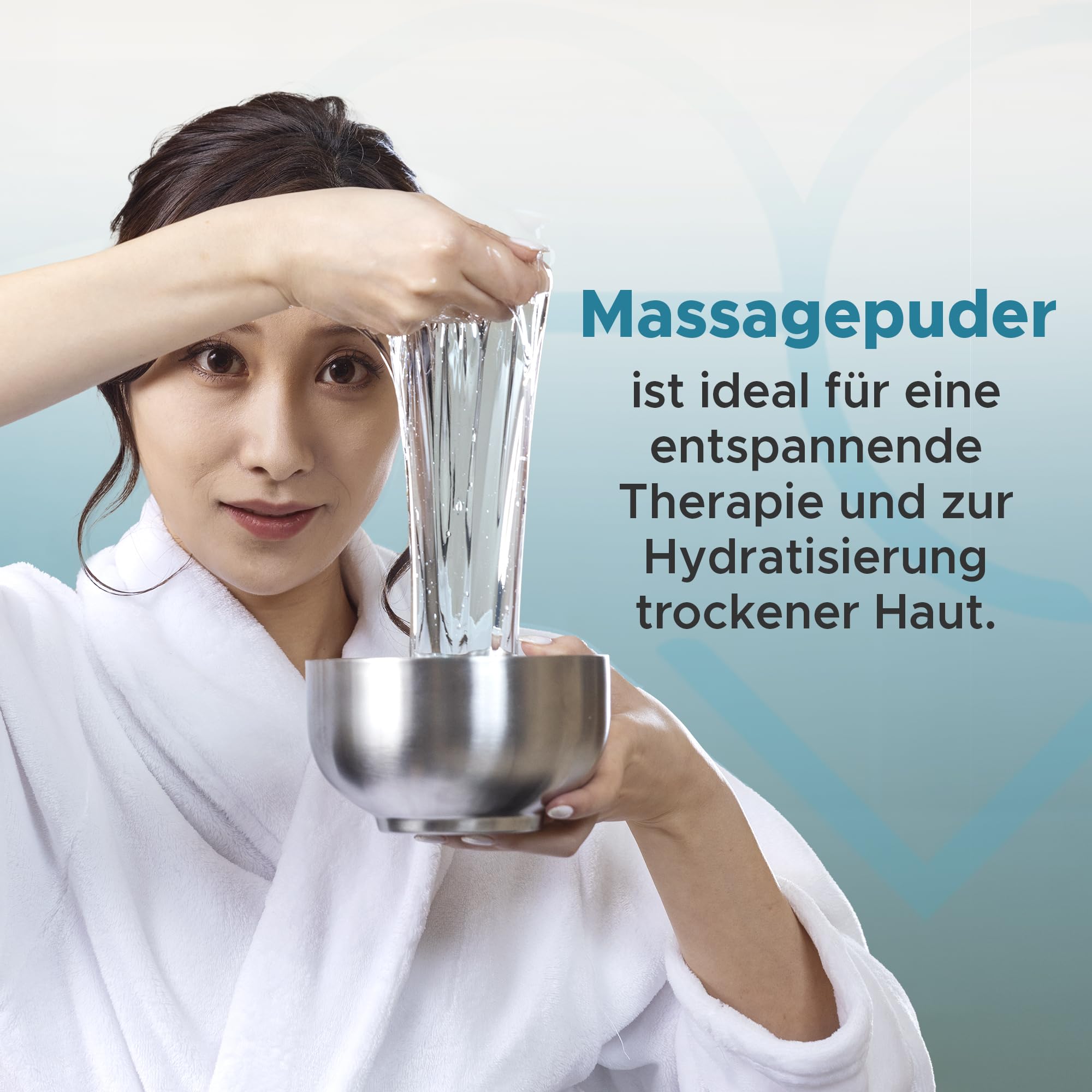 Premium Nuru Massagegel Pulver Platinum, 5x 5 g Sachets, Neutrale Basis, Massageöl Alternative, Made in Japan, Wasserbasiert, Vegan, Parfümfrei, Frei von Parabenen, Ergibt 2,5 Liter