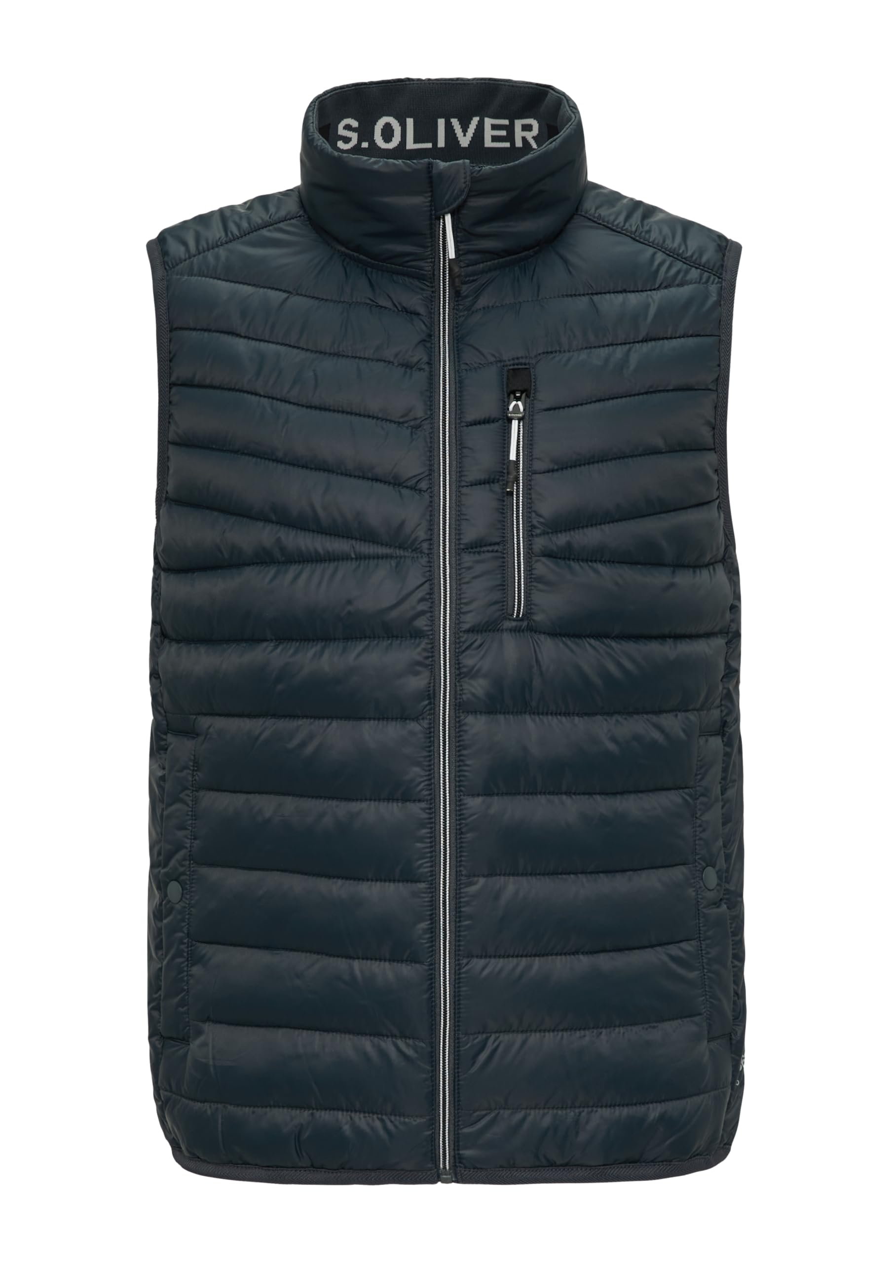 s.Oliver Lightly padded quilted vest made from recycled polyester
