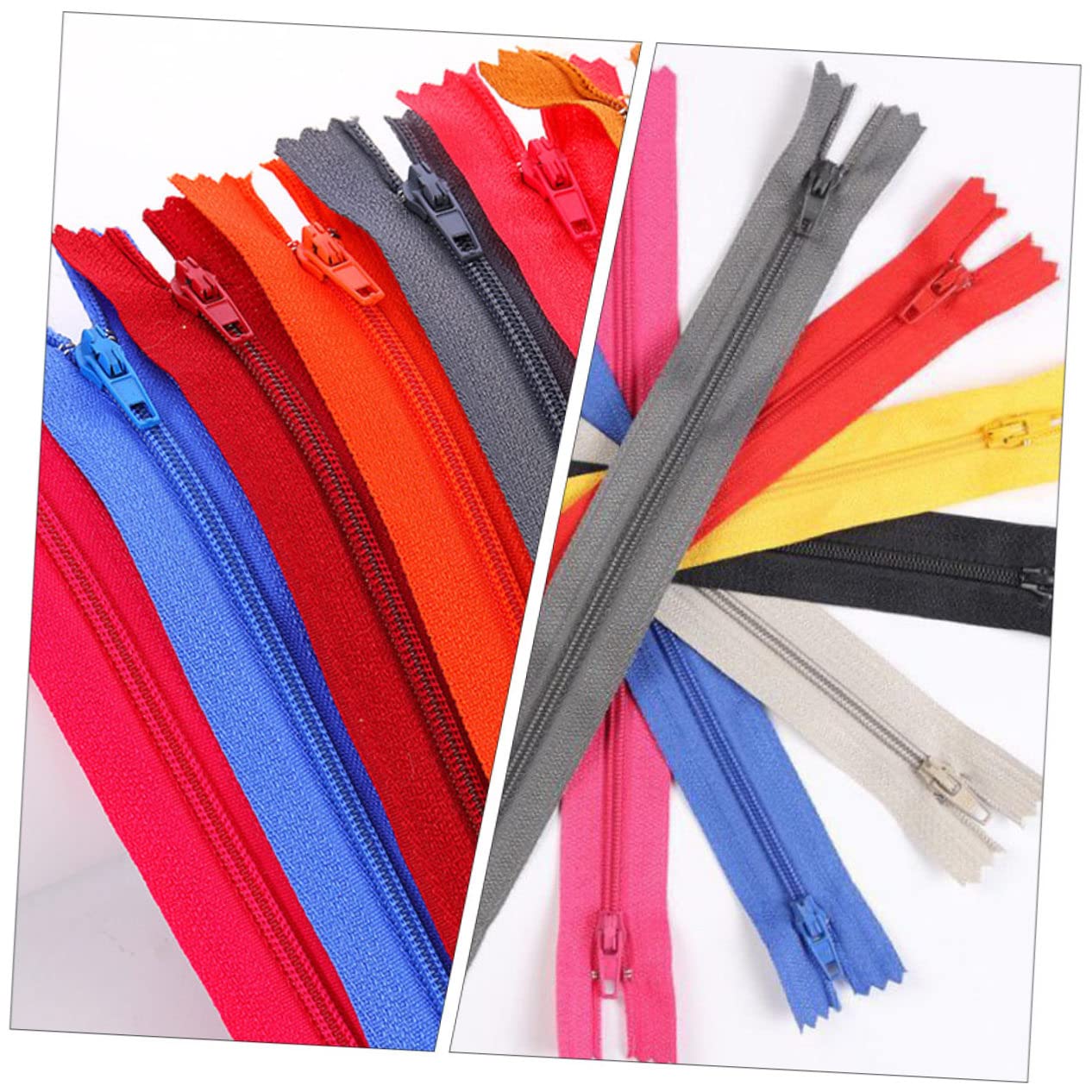 jojofuny 100pezzi Cerniere in Nylon Colorate Per Cucire Cerniere Per e Vestiti Resistenti e Durature Colori Misti