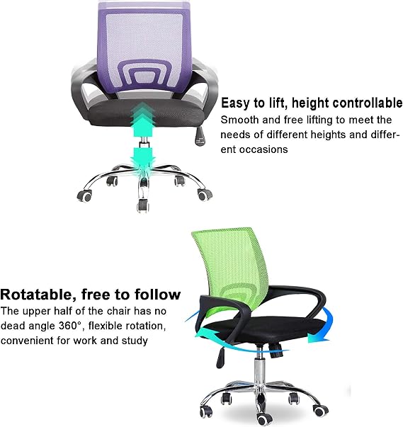 office chair gaming chair computer chair Mesh Ergonomic Computer Chair,Desk Chair Height Adjustable Executive Swivel Chair for Men Adults Conference,High Back Home Office Chair wit