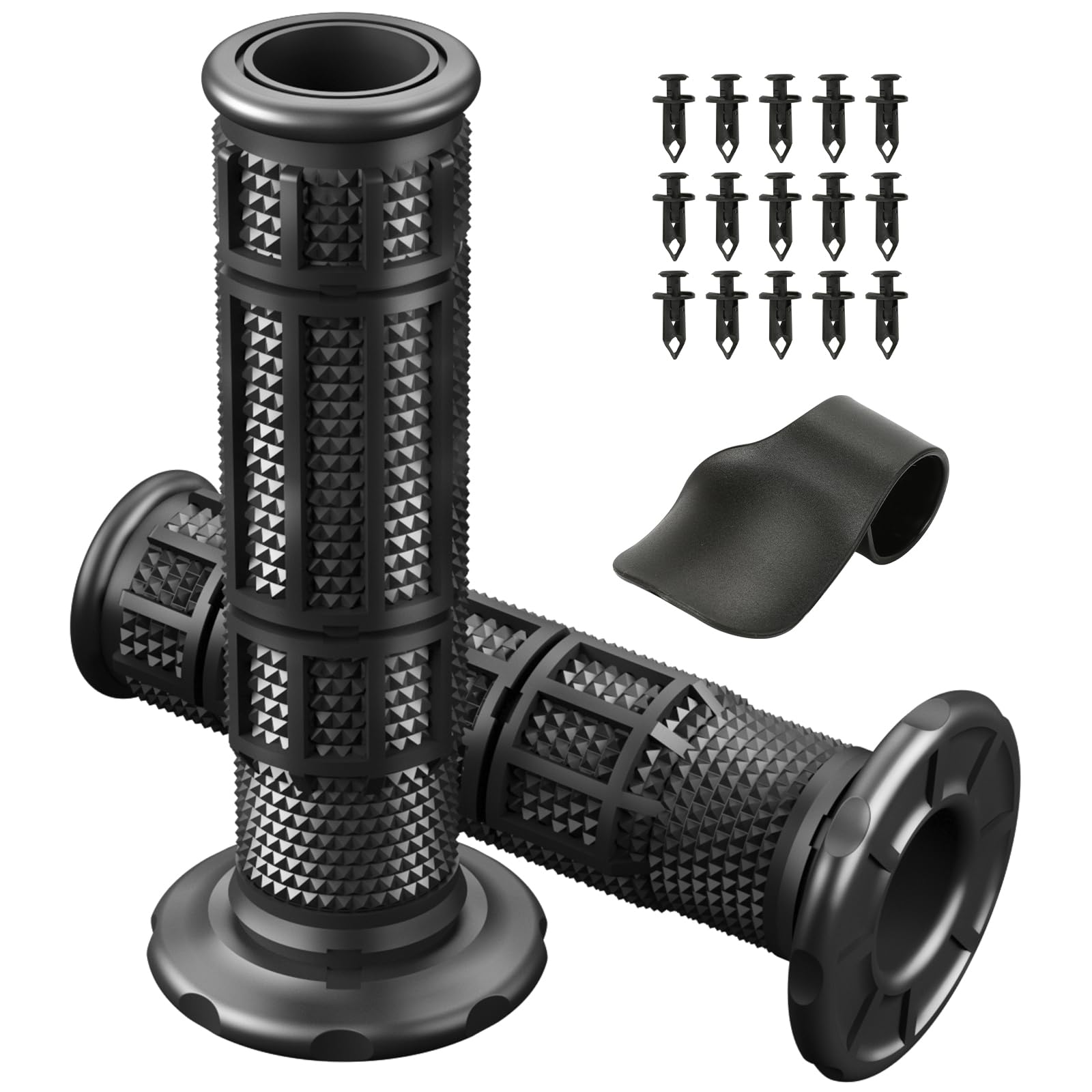 CILOYU 7/8 Handlebar Grips Rubber ATV Handle Grips Replacement for Rancher 350 420 FourTrax 200 300 Recon 250 Sportrax 250EX 300EX 400EX Foreman 400