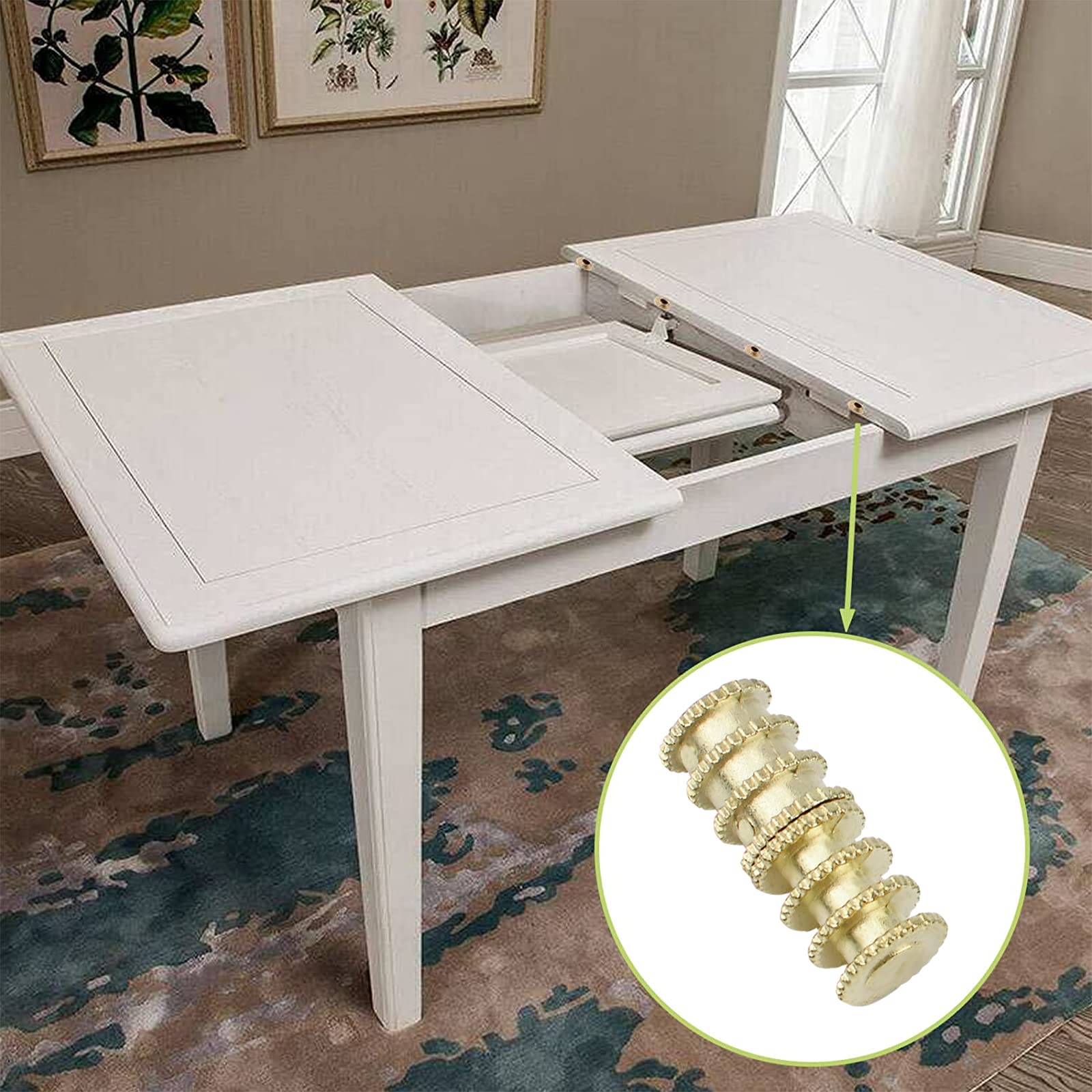 KICHOUSE 20Pcs Copper Sets Table Sheet Aligners Table Leaf Dowel Table