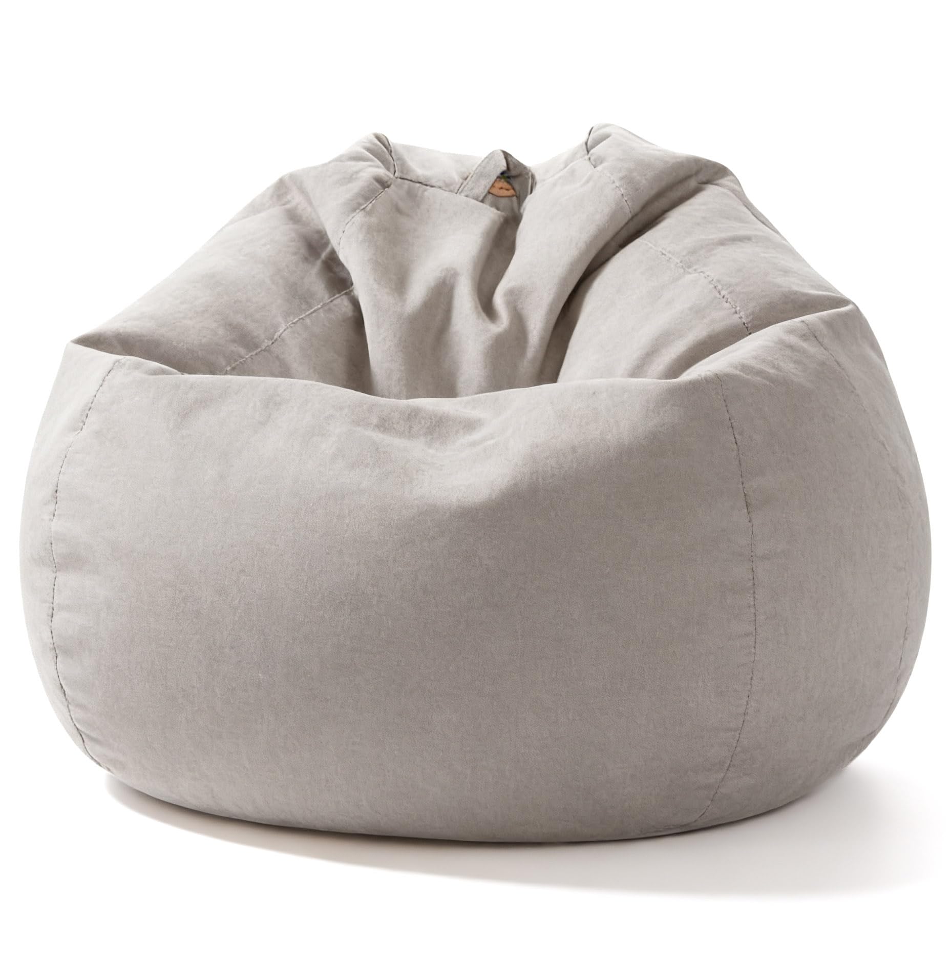 Aiire Puff con Relleno Incluido Moderno - Sillon Puf de Salon en Algodón Premium - Desenfundable y Lavable - Puffs Pera Redondos para Habitación Juvenil - Bean Bag Gamer [90x65]