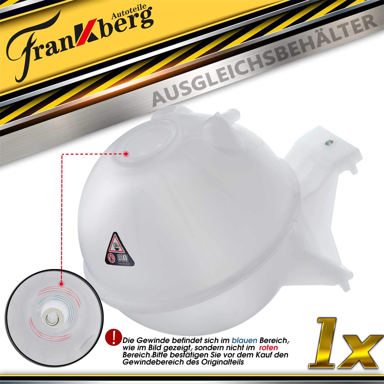 Frankberg Vase d'expansion 9065010503 | Compatible avec: Sprinter 3-T plateau/châssis 906, Sprinter 46-T plateau/châssis 906, Autobus Sprinter 3-T 906