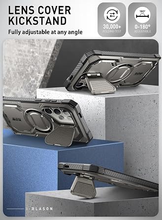 i-Blason Armorbox for Galaxy S24 Ultra Case Blue & Gray