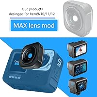 Vista 4 de Max Lens mod Compatible con GoPro HERO9/10/11/12 Negro