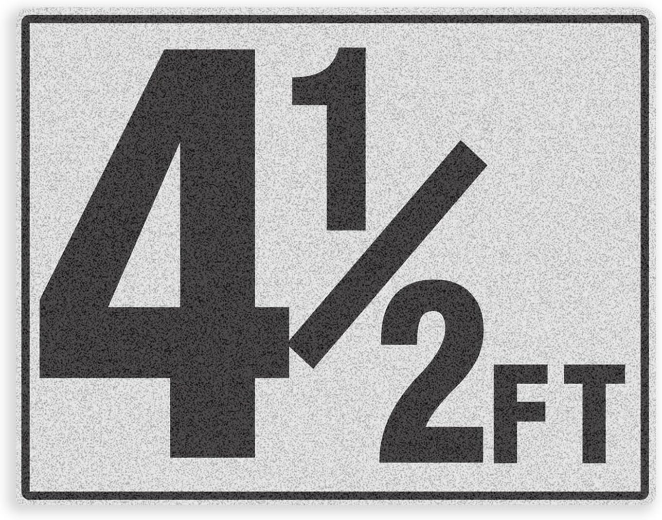 4.5FT Pool Depth Markers - Joyfulmap 1 Pack 6x7.8 IN Vinyl Pool Stickers - Adhesive Swimming Pool Number Markers - Safety Signage for Pool Decks - Waterproof Pool Depth Indicator