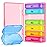 ZIKEE 7 Packs Extra Large Pill Organizer, Portable Pill Box 7 Day for Pocket, Purse, Weekly Pill Case with Dual-Protection Design, Pill Container for Medication, Vitamin, Fish Oil, Supplement, Pink