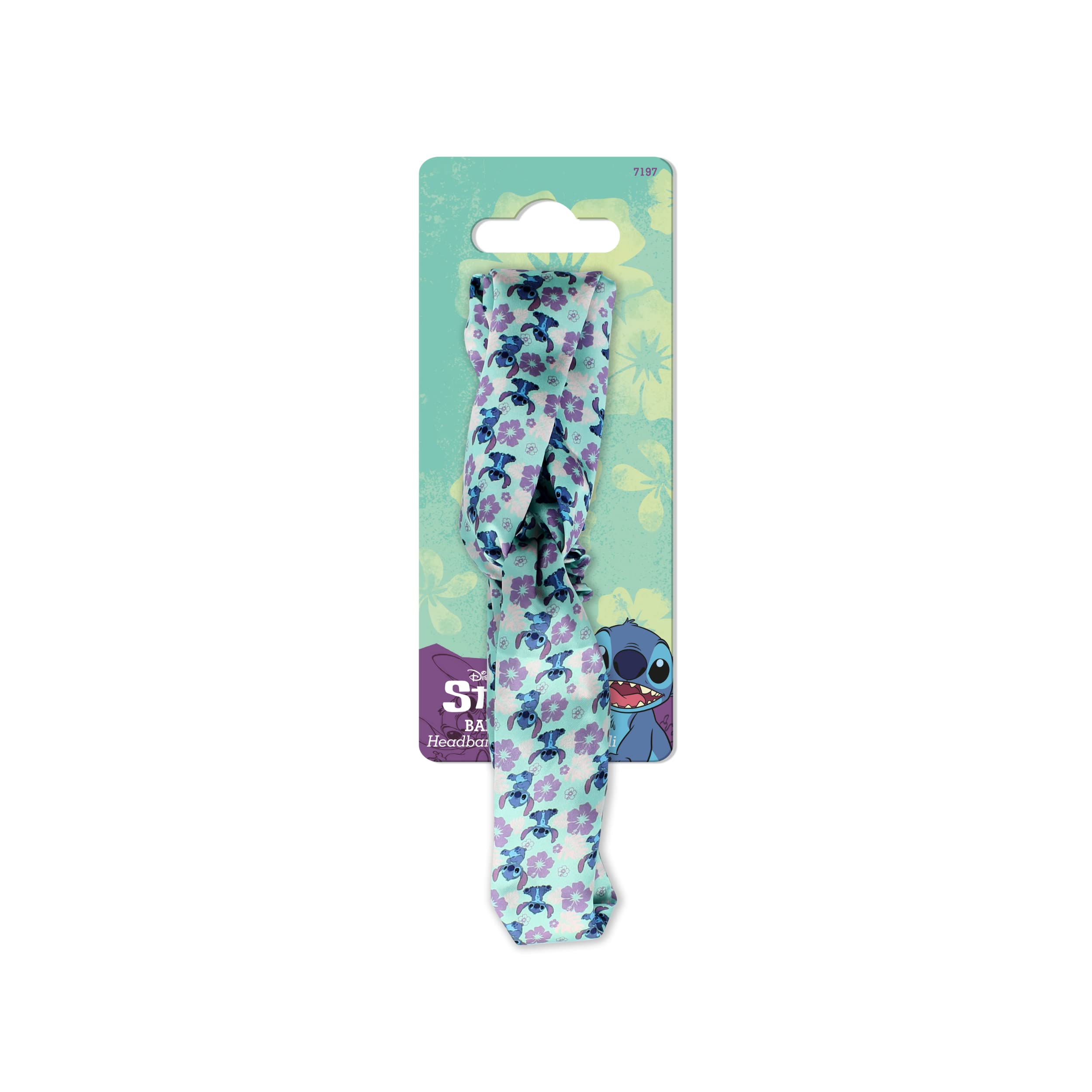 Disney Stitch - Lilo and Stitch Satin Hair Band - Idealny do wszystkich włosów - akcesoria do włosów dla kobiet - Dziewczęce Akcesoria do włosów - Moda Bank Hair - Rose of Blue
