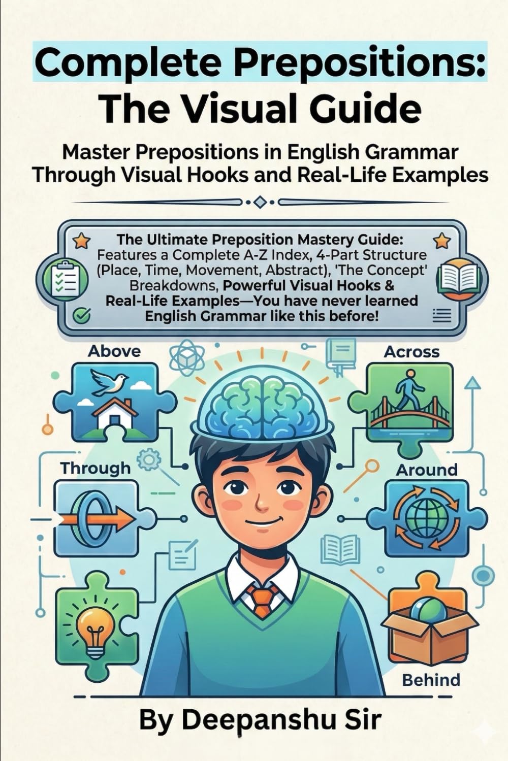 Complete Prepositions: The Visual Guide: Master Prepositions in English Grammar Through Visual Hooks and Real-Life Examples