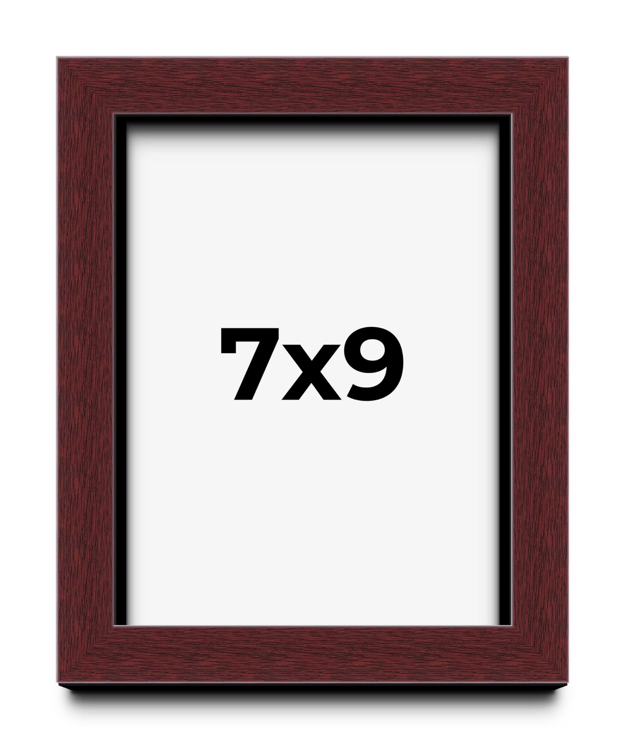 7x9 Shadow Box Frame Brown | 1.625 Inches Deep Real Wood Traditional Shadowbox Display Frame | UV Resistant Acrylic Front, Acid Free Backing, and Hanging Hardware | Dunstan Picture Frame Style