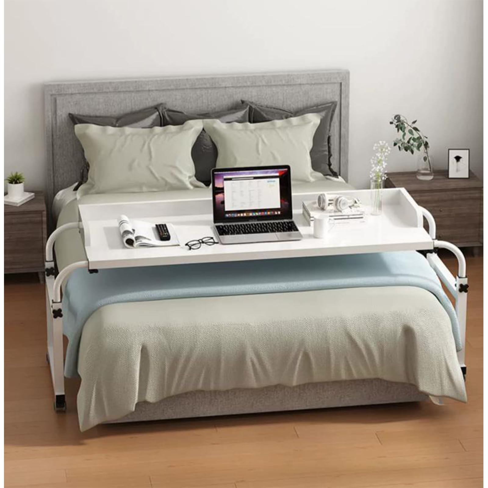 Meuble de lit pour ordinateur portable réglable en hauteur