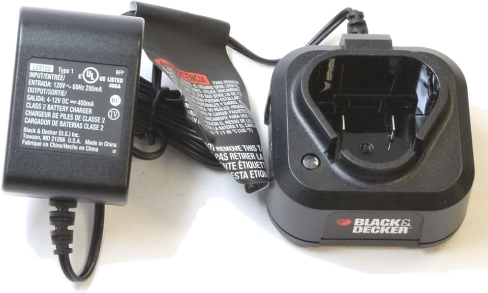 black and decker firestorm 12v battery charger