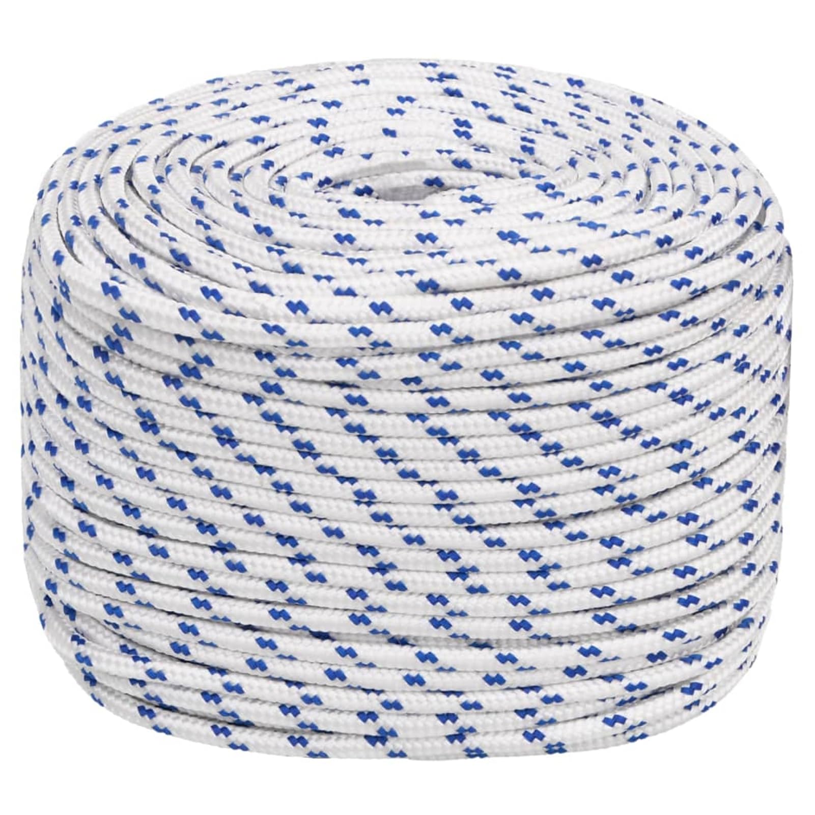Homgoday Corda in Polipropilene Bianca 6mm x 50m Resistenza Rottura 240kg per Nautica Campeggio Ormeggio e Trasporto