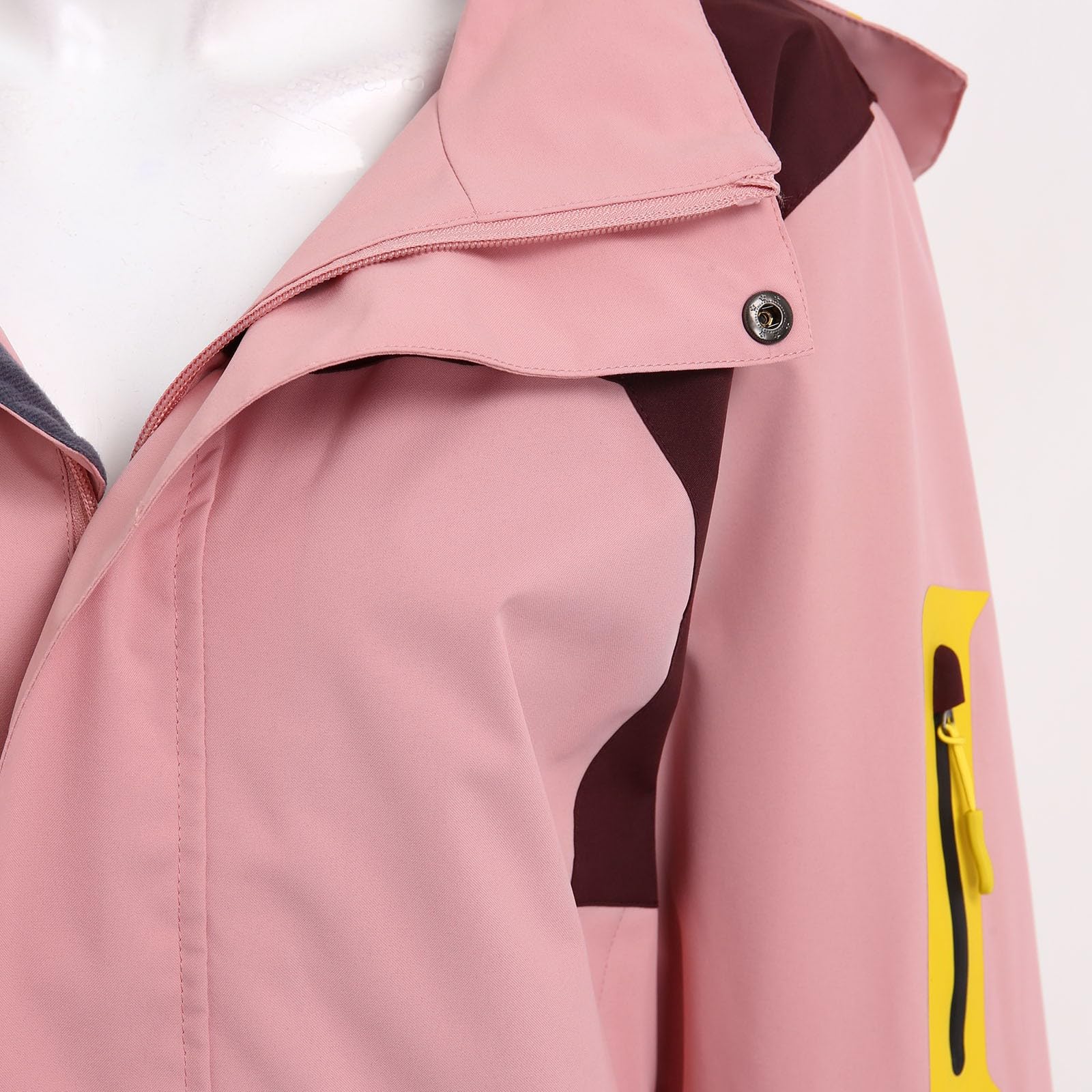 Generisch Regenjacke Damen 2026 Damen-Regenjacke, Leichter, Aktiver Outdoor-Regenmantel Mit Abnehmbarer Kapuze Strapazierfähig Wasserabweisend Reisen Regenschutz Jacke
