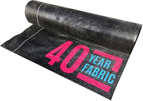 Sandbaggy Tela de paisaje  Tela de 40 años  Alfombrilla de malezas, cubierta del suelo, lona de jardín  Grado industrial  135 libras de resistencia