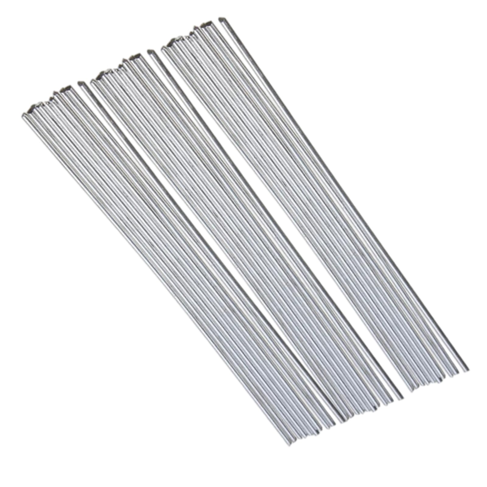 Msioytog 50Pcs 2Mm Aluminum Welding Rod Low Temperature Easy Melting Aluminum Welding Wire Flux Suitable For Soldering Lightweight Solder