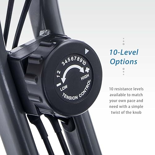 Miniatura 5 de Merax Bicicleta de entrenamiento para el hogar bicicleta estática reclinada 2 en 1 y posiciones verticales de bicicleta de ciclismo para interiores,