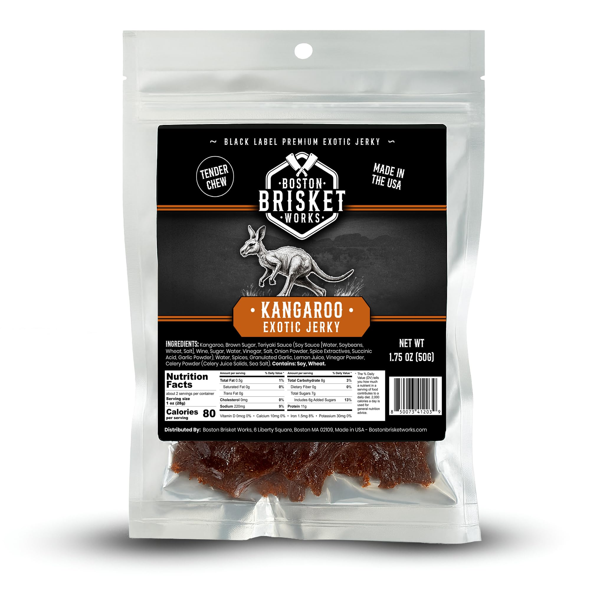 KANGAROO JERKY – 100% Kangaroo Meat - Exotic Wild Game Snack