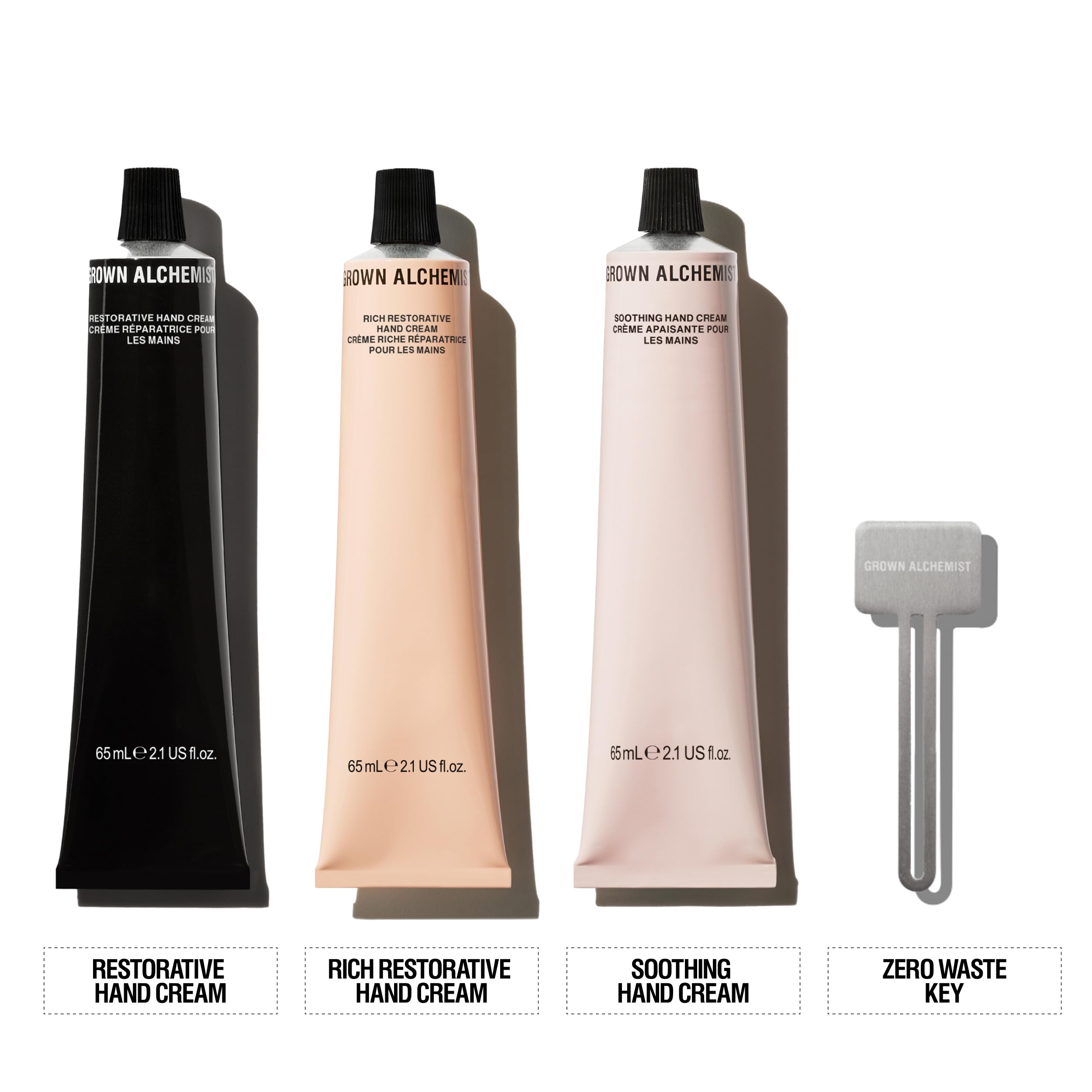 Grown Alchemist Hand Cream Heroes – Set di Creme Mani di Lusso x 3, Ricche, Rigeneranti e Lenitive – Naturale, Non Untuosa, Nutre e Idrata le Mani Secche – Set Regalo per Donne, Natale