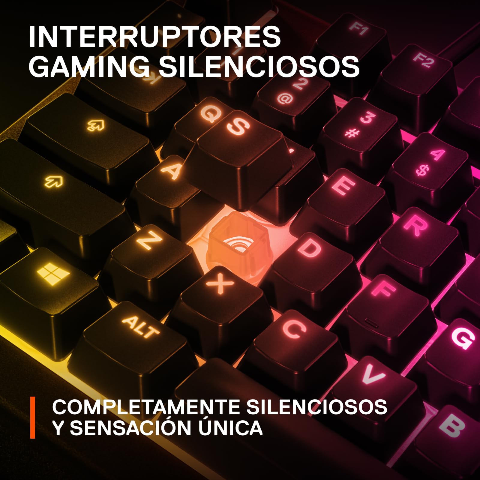 SteelSeries Apex 3 - Teclado Gaming - Iluminación RGB de 10 zonas - Resistencia al agua IP32 - Reposamuñecas magnético superior - Teclado QWERTY Español