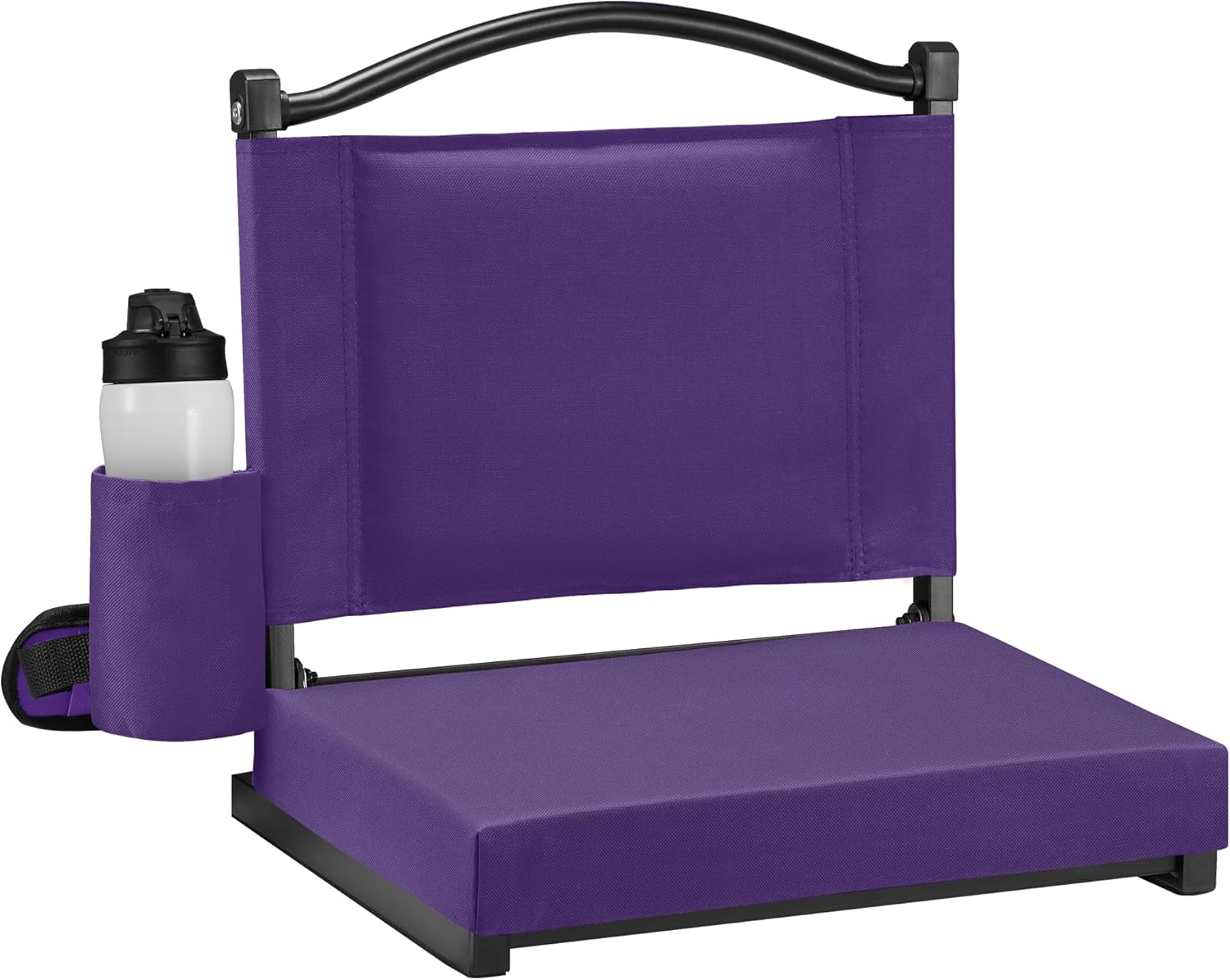 habutway stadium seat with back support and thick cushion wide bleacher chairs with back and cushion hold up 350lbs stadium chair with shoulder strap and pocket