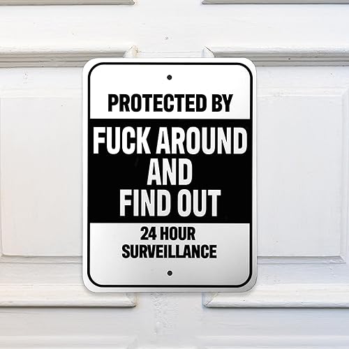 Miniatura 7 de JennyGems Fuck Around and Find Out Yard Sign, FAFO, divertida decoración de cueva de hombre de garaje, regalos de humor sarcástico, 9 x 12 pulgadas
