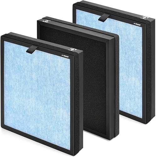 MK07 Filtro de aire de repuesto para purificador de aire MK07, filtro compuesto 4 en 1 con alta eficiencia, carbón activado, plata especial, paquete