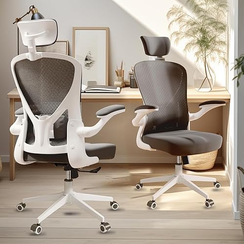 SICHY AGE Silla ergonómica con reposacabezas, silla de oficina grande y alta, silla de escritorio giratoria, reposacabezas ajustable, silla de