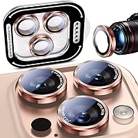 Vista 12 de Uyiton Protector de lente de cámara para iPhone 17 Pro Max/17 Pro/16 Pro Max/16 Pro/15 Pro Max/15 Pro/14 Pro Max/14 Pro - Cubierta de cámara