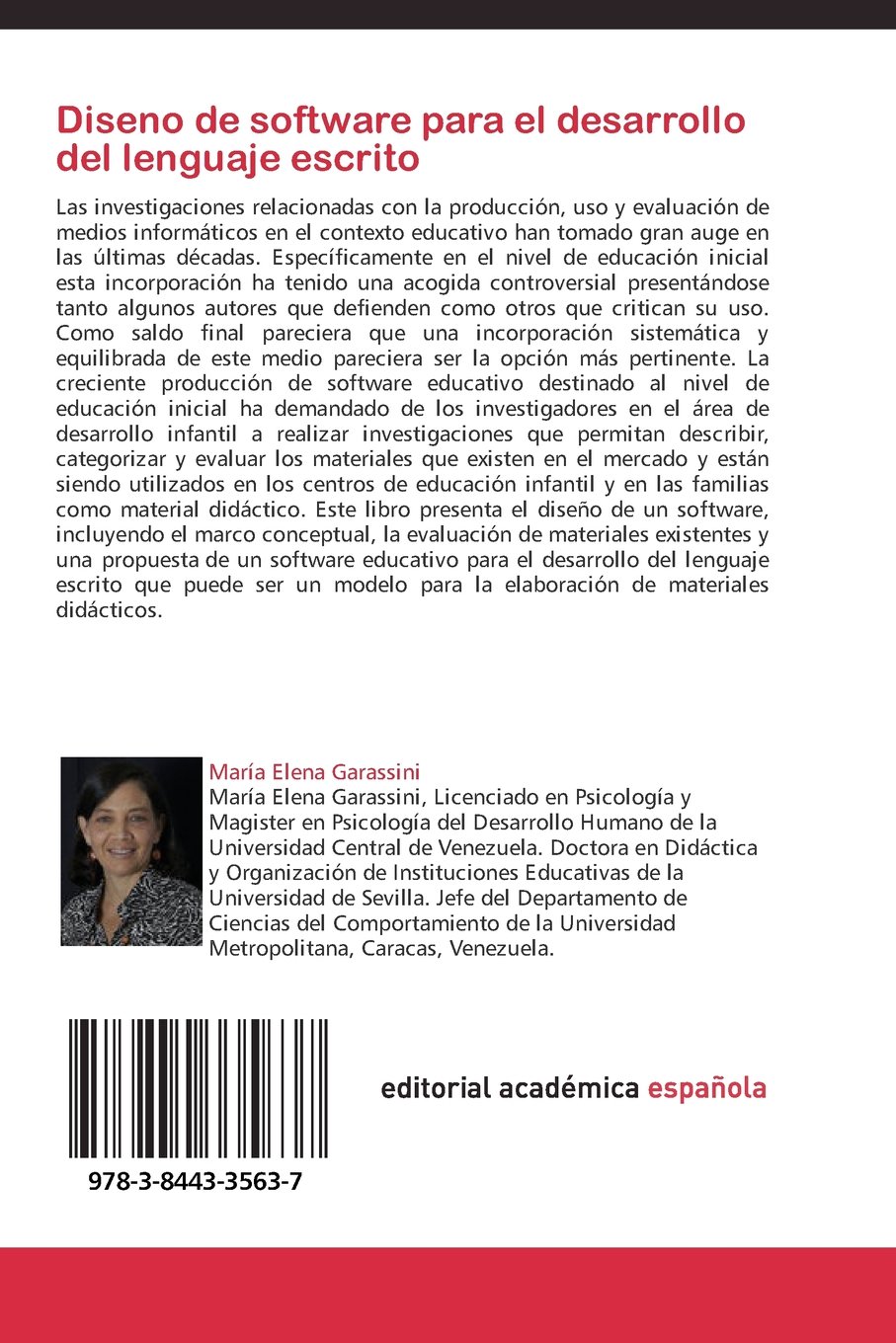 Diseno de software para el desarrollo del lenguaje escrito: TEORÍA Y PRÁCTICA