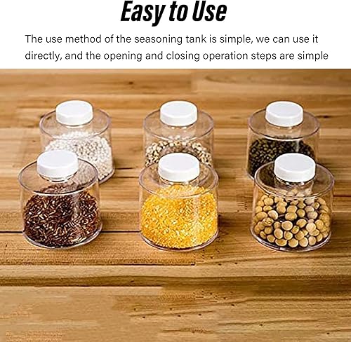 Miniatura 4 de 6 piezas apilables para especias, torre de especias, recipientes herméticos para especias, organizador de botellas de condimentos para especias,