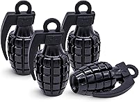 Vista 39 de Tapas de válvula de neumático deportivo, 4 unidades, antirrobo, universales, aluminio, cilindro elíptico con junta tórica, para automóviles